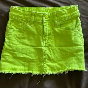 Neon green skort